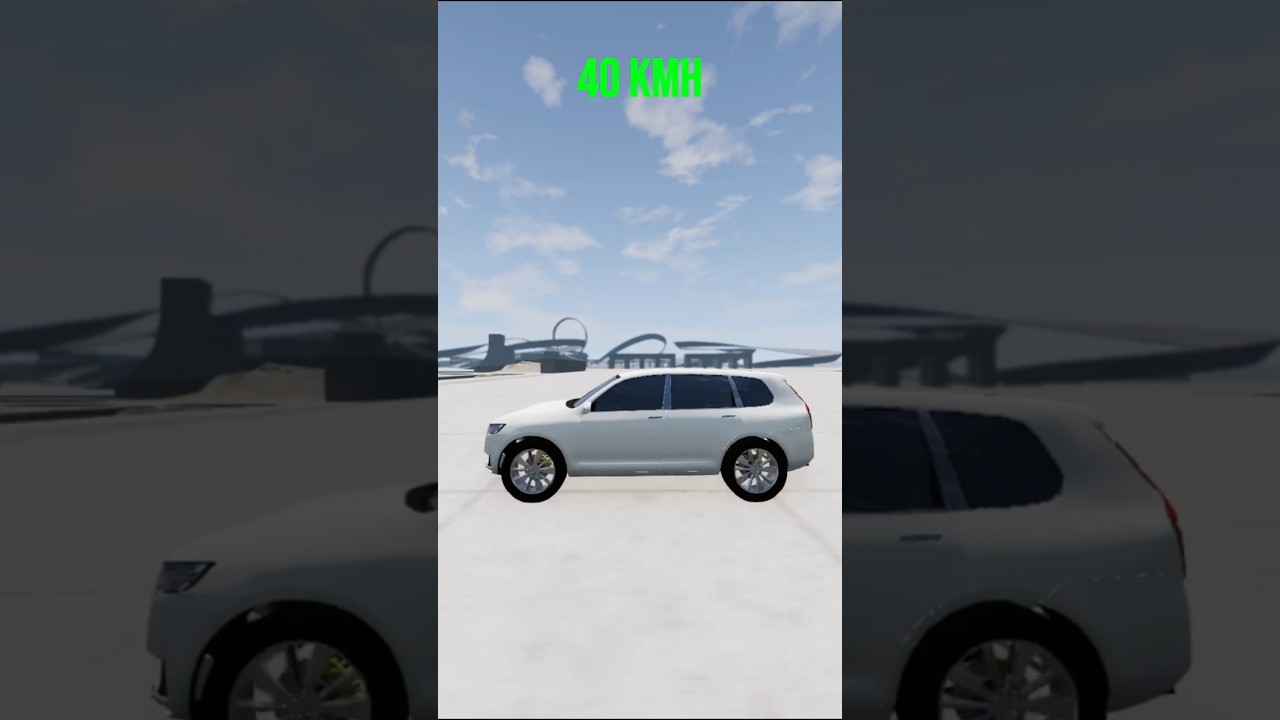 What Happens When a Volvo XC90 Hits a Wall at 100 km/h? 😱 | BeamNG Drive