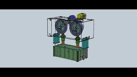 Eccentric type mechanical press machine animation