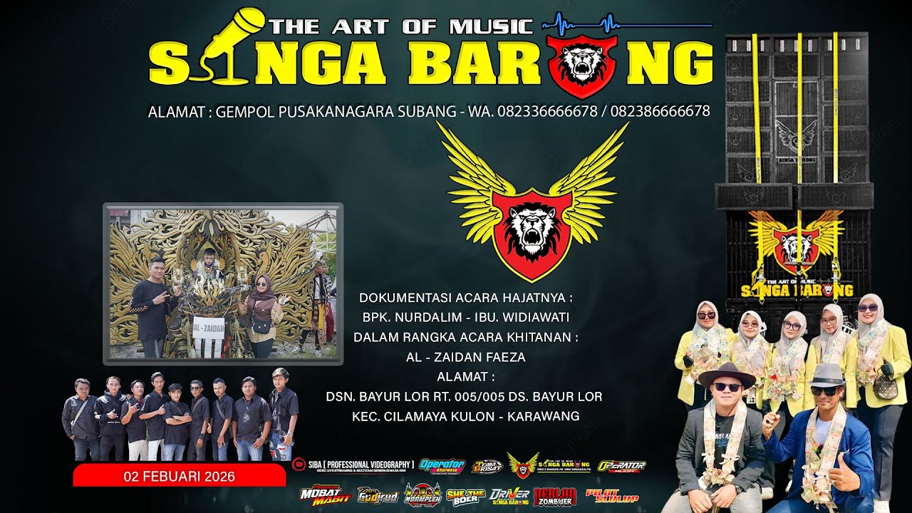 SINGA BARONG II CINTA PERTAMA VOC. AMELL II 02 FEBRUARI 2026 II BAYUR LOR