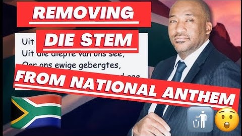 Gayton McKenzie On Removing Die Stem From National Anthem