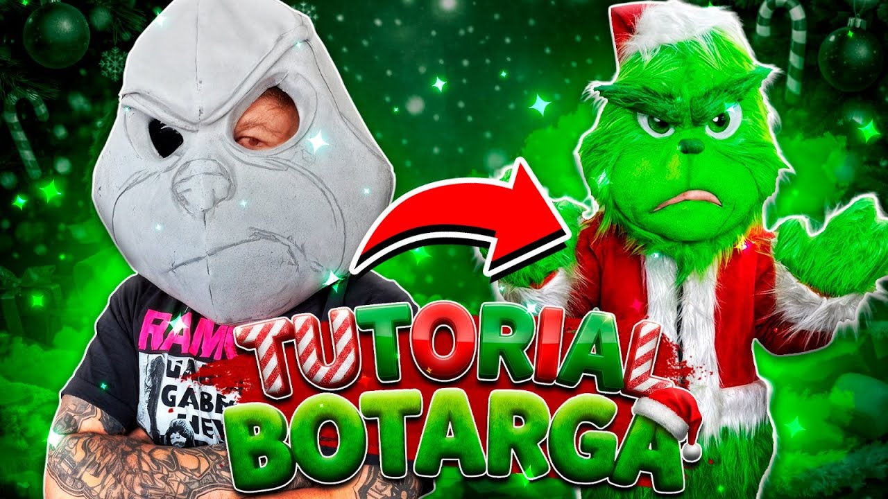 Tutorial de Botarga del Grinch paso a paso !Hazlo tu mismo! 