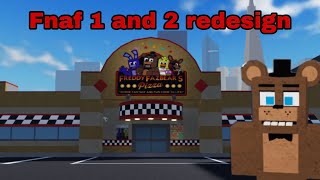Fnaf animatronic world redesign fnaf 1 and 2