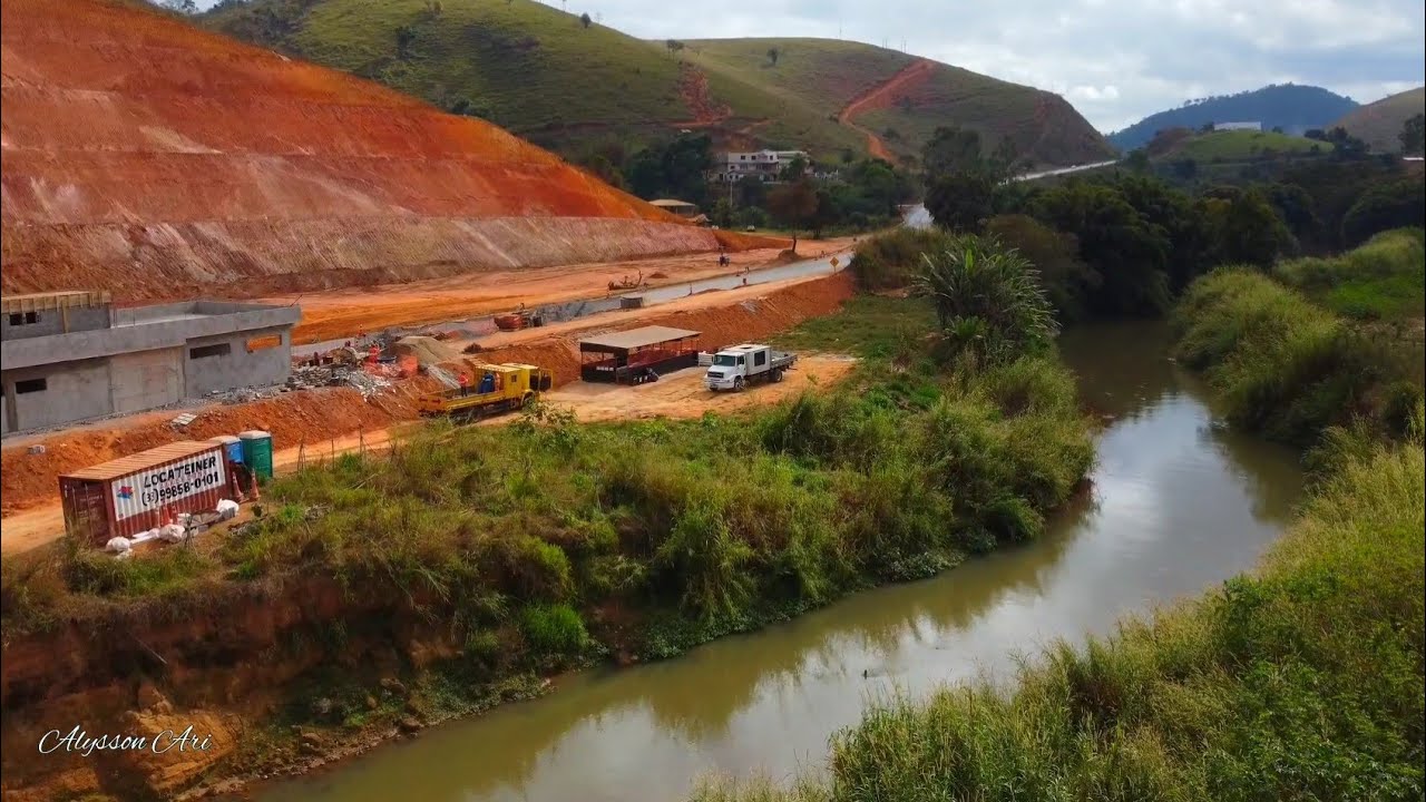 Obras do pedágio da BR-116 próximo a Inhapim MG - YouTube