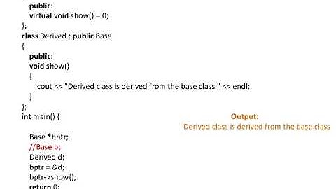 Pure Virtual function in C++(CS-302) By Anil Sharma, Lecturer, GPC Dausa