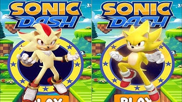 Sonic Dash: Movie Super Shadow 🆚 Movie Super Sonic - All Characters Unlocked