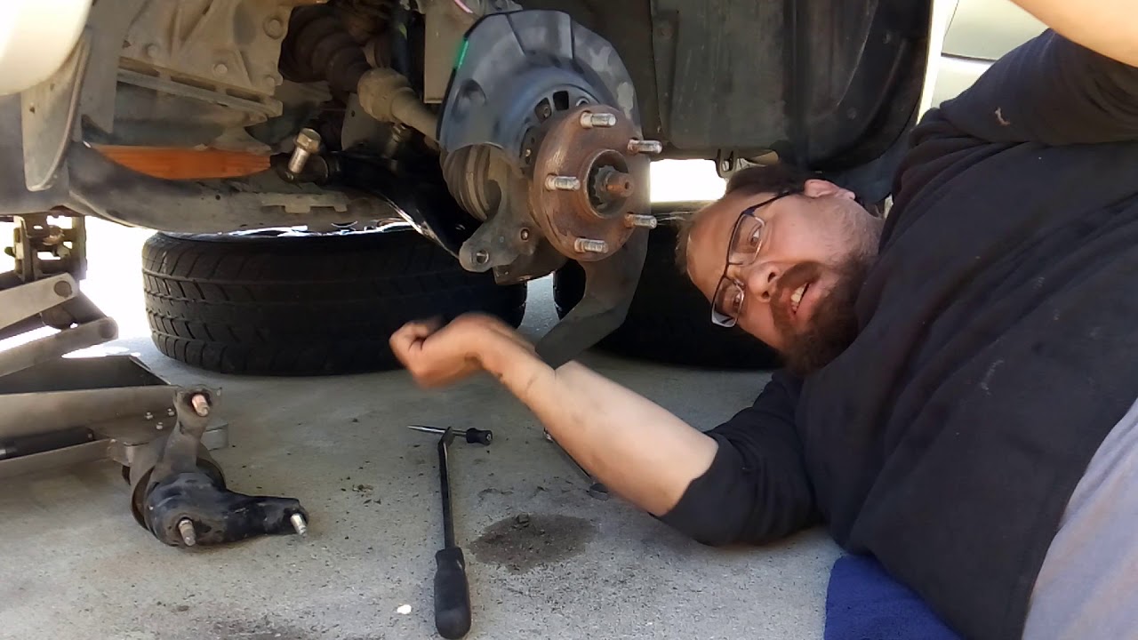 2005 Toyota Highlander Front lower control arm remove/replace part 2 YouTube