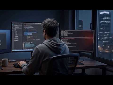 Programmer Fixes a Build Error at Night | No Copyright | CC BY 4.0