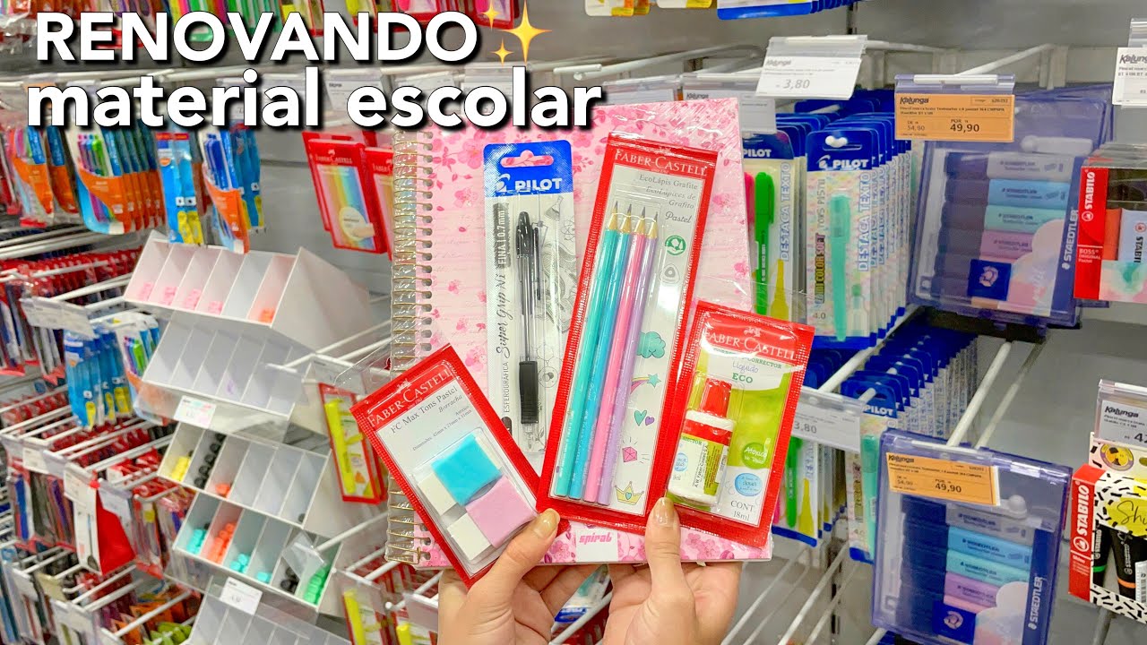 RENOVANDO MATERIAL ESCOLAR 2022 (com 50 reais) 🖇✨
