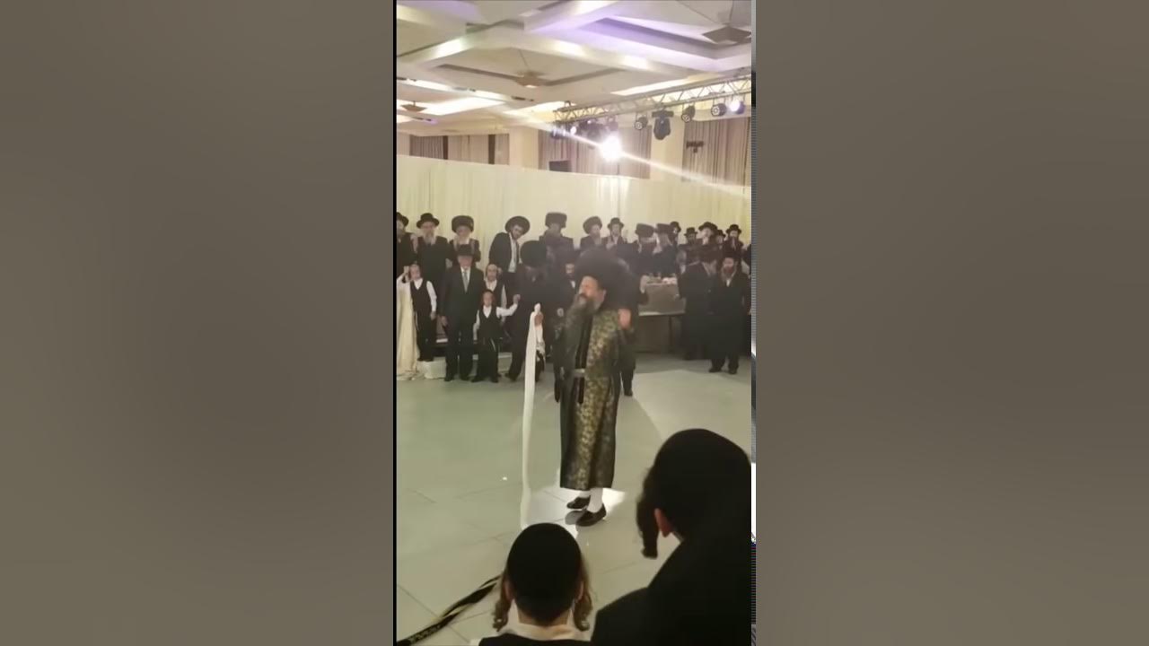 Bobov45 Rebbe Dancing Mitzvah Tantz @ Family Wedding In Israel