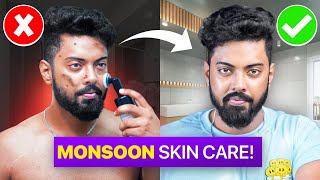 MONSOON SKINCARE ROUTINE FOR MEN 2023 | ONLY for lazy people | Skincare by VINEET GAUR