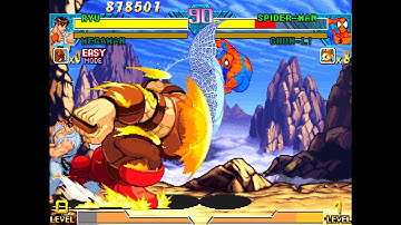 Marvel vs Capcom - Spider-Man vs Ryu and Juggernaut and Megaman (Clash of Superheroes)