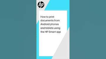How to print documents from Android phones & tablets using the HP Smart app #shorts