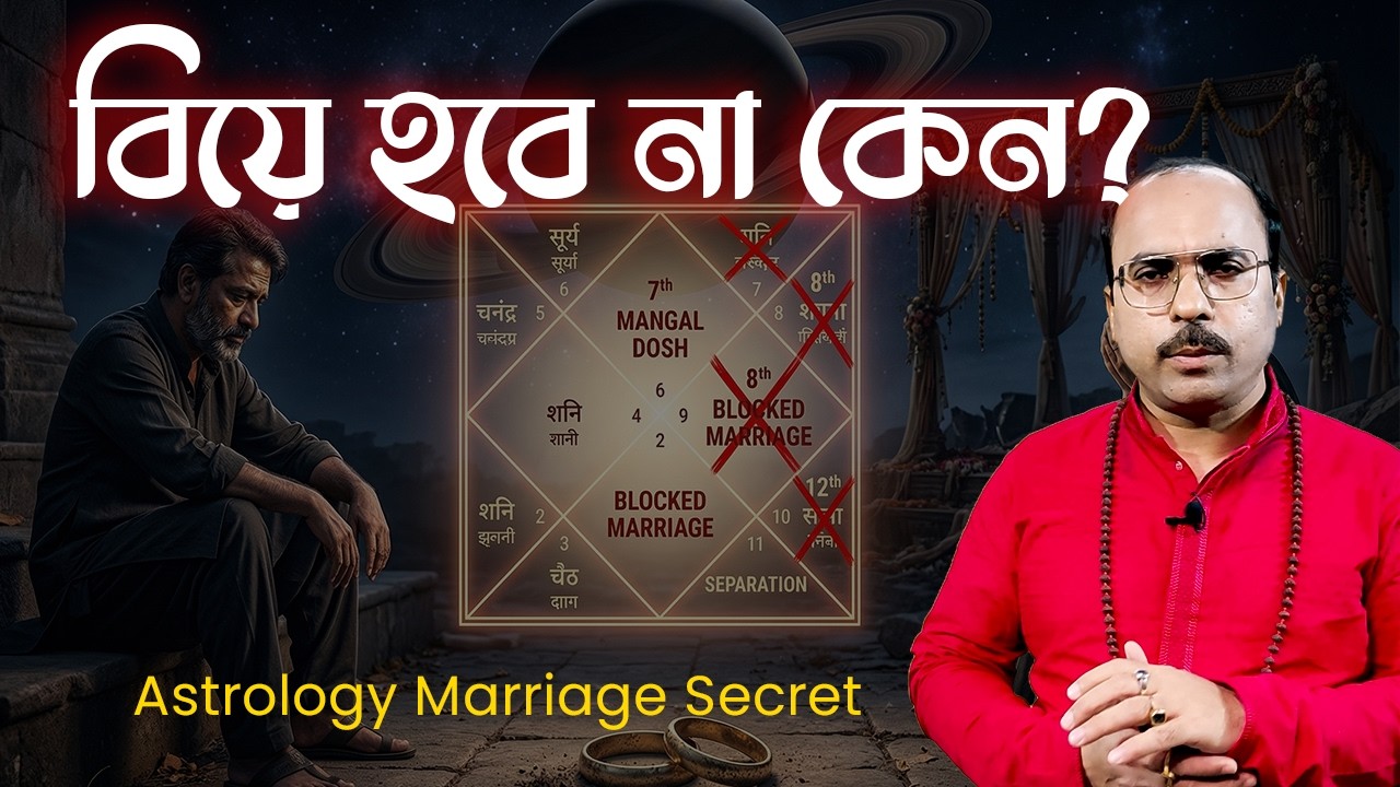 কেন এই ধরনের জাতক জাতিকাদের কোন দিন বিবাহ হয় না? #marraigeproblem #kundali