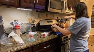 Cooking dinner!! Time-lapse :)