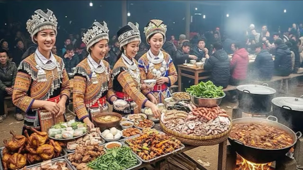 Exploring The Highland Food Markets Of Northwest Vietnam During The Spring Season.