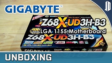GIGABYTE Z68X-UD3H-B3 LGA 1155 Motherboard Unboxing + Overview