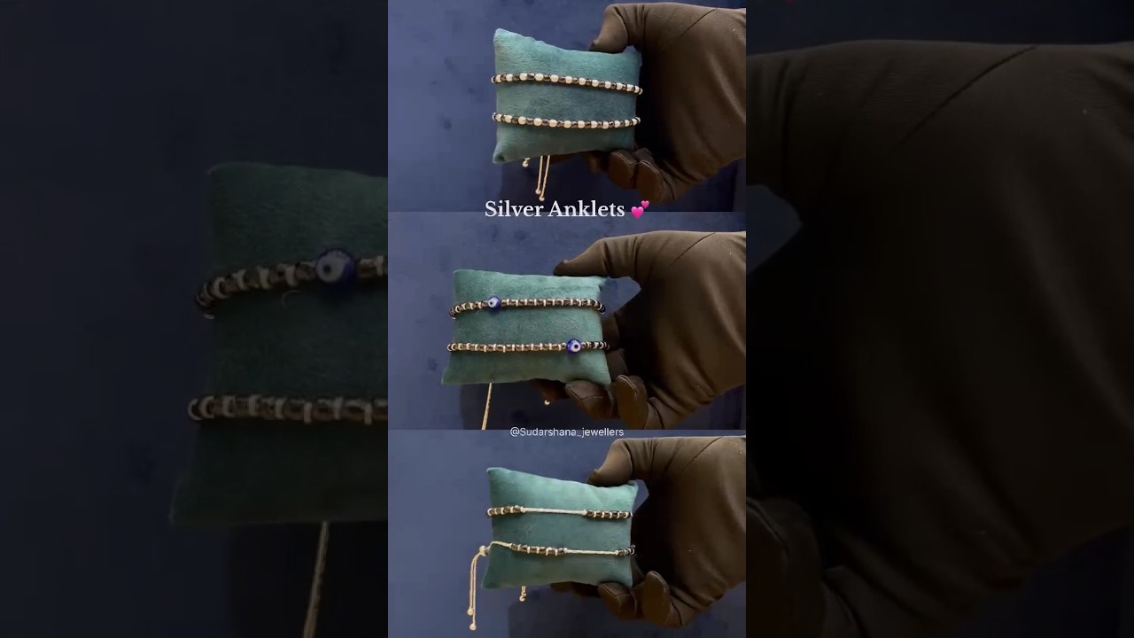 Adjustable Silver Anklets✨ sudarshana_jewellers 