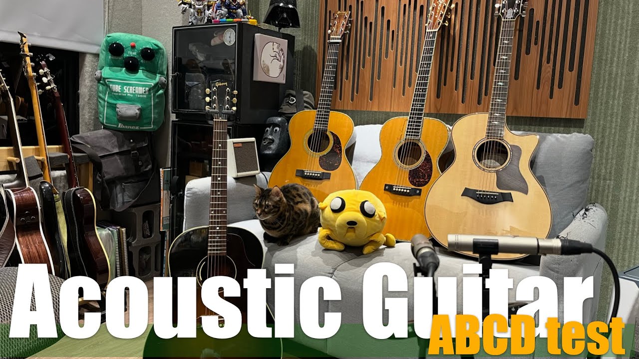 【《Acoustic Guitar ABCD test》- Martin、Gibson、Taylor 】