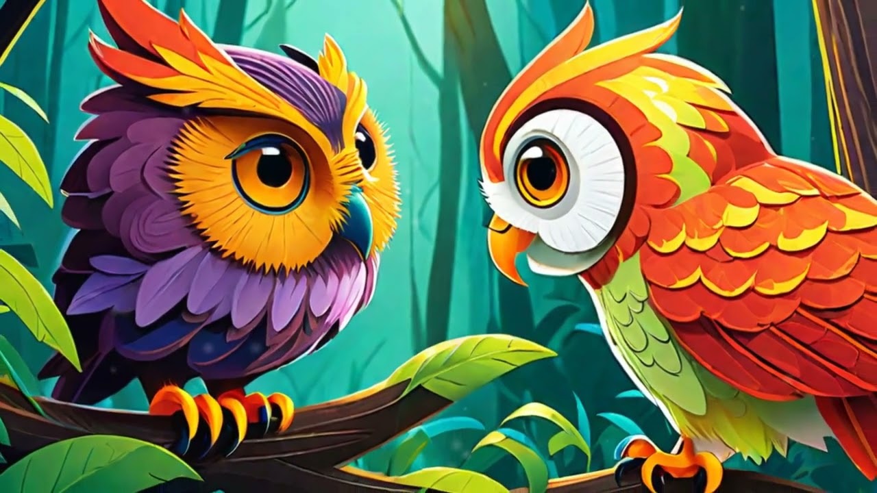 जंगल में एकता: उल्लू की बहादुरी की कहानी