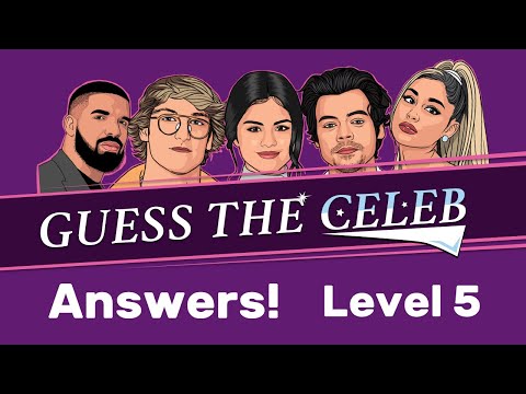 Quiz: Guess the Celeb 2021 - Worldwide - Answers - Level 5