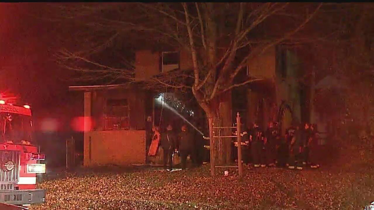 2 taken to hospital after house fire - YouTube