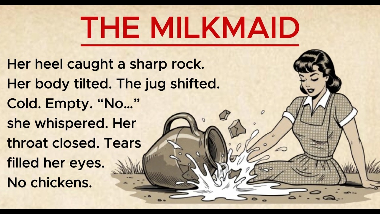 Learn English with Stories ⭐THE MILKMAID | Listening & Speaking Practice | English story | USA