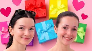 Giving Each Other Gifts by Color 🎁🌈 #GiftExchange #ColorChallenge #GiftsByColor