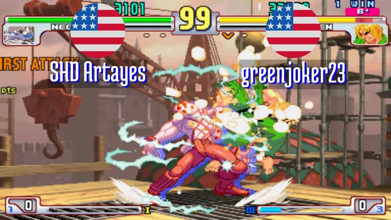 FT5 @sfiii3nr1: SHD Artayes (US) vs greenjoker23 (US) [SF III 3rd Strike sfiii sf3 Fightcade] Jan 20