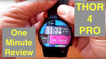 ZEBLAZE THOR 4 PRO 4G Android 7.1.1 LARGE 1.6" LTPS Screen Smartwatch: One Minute Overview