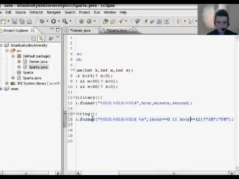 37 -Java Programming Tutorial -  Display Regular time Omer GEZER.wmv