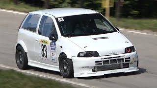 Fiat Punto GT vs Renault 5 GT Turbo | Misfiring System, Bang, Turbo Sounds on Hillclimb!