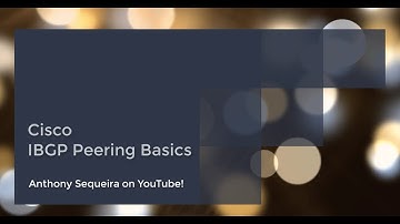 Cisco iBGP Peering Basics