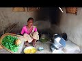 Their way of life and cooking in the jungle | Tribe Grandma Cooking Lunch for she's family