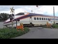 山形新幹線の踏切 Yamagata Shinkansen Level Crossing