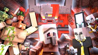 GOLEM MIXUP - Villager vs Pillager - Copper Golem Army vs Redstone Golem (Minecraft Movie Animation)