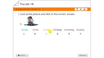 Tiny talk 1B Unit 1 Weather Quiz