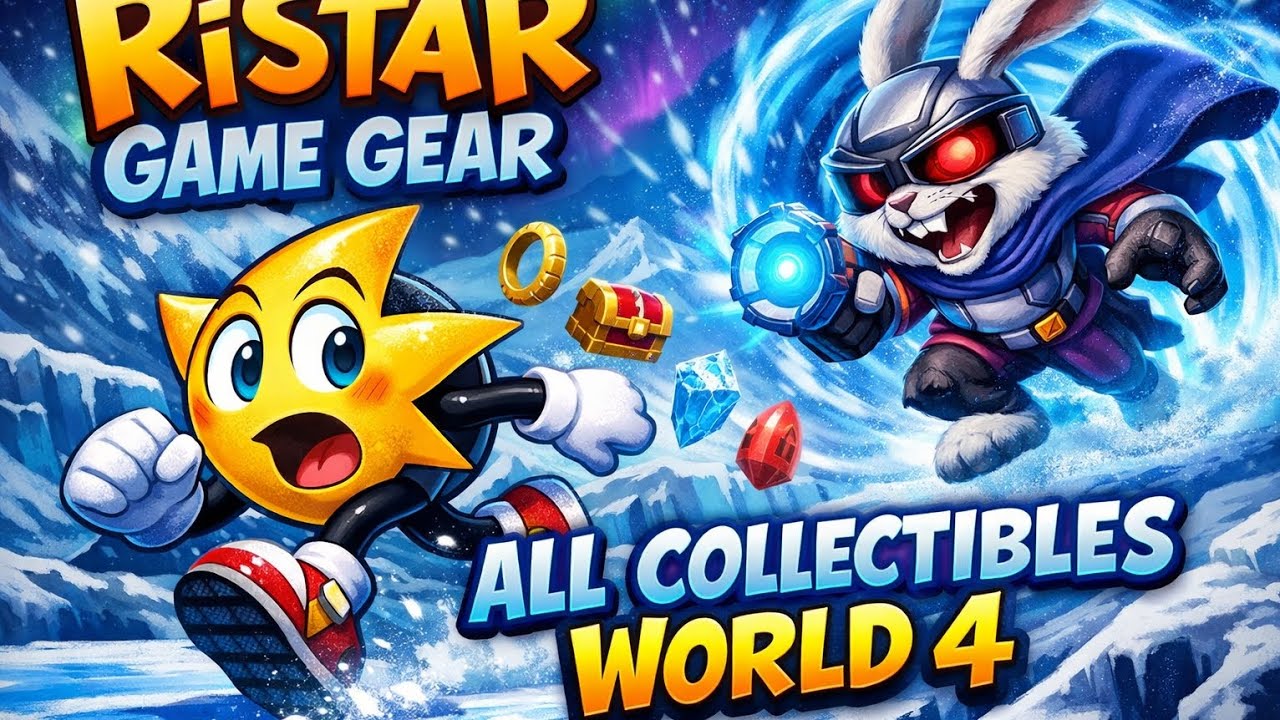 Ristar game gear all collectibles world 4 retro gameplay 