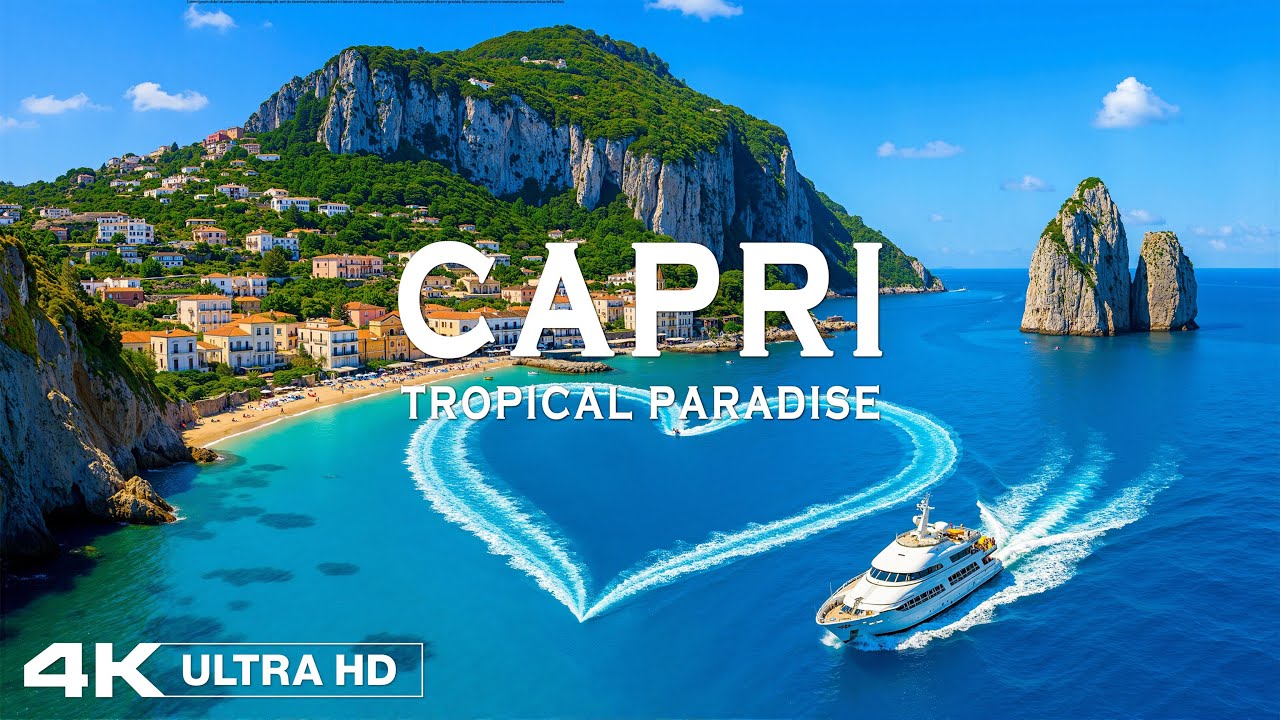 Capri 4K – Discover Italy’s Dream Island and Crystal Blue Waters With Deep House Chill 🎵