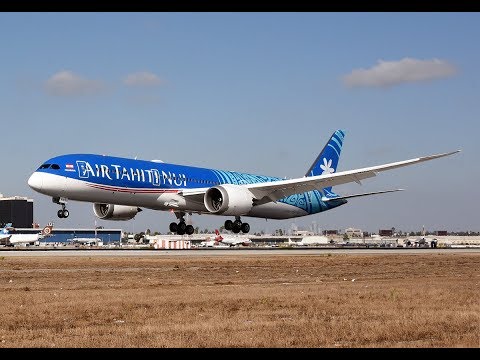 Air Tahiti Nui 'Fakarava' Boeing 787-9 [F-OMUA] Delivery Flight Stopover at LAX
