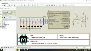 PIC18 activando leds en ambos sentidos screenshot 4