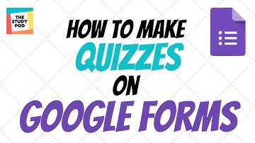 How to create a Quiz using Google Forms | in English | The Study Pod