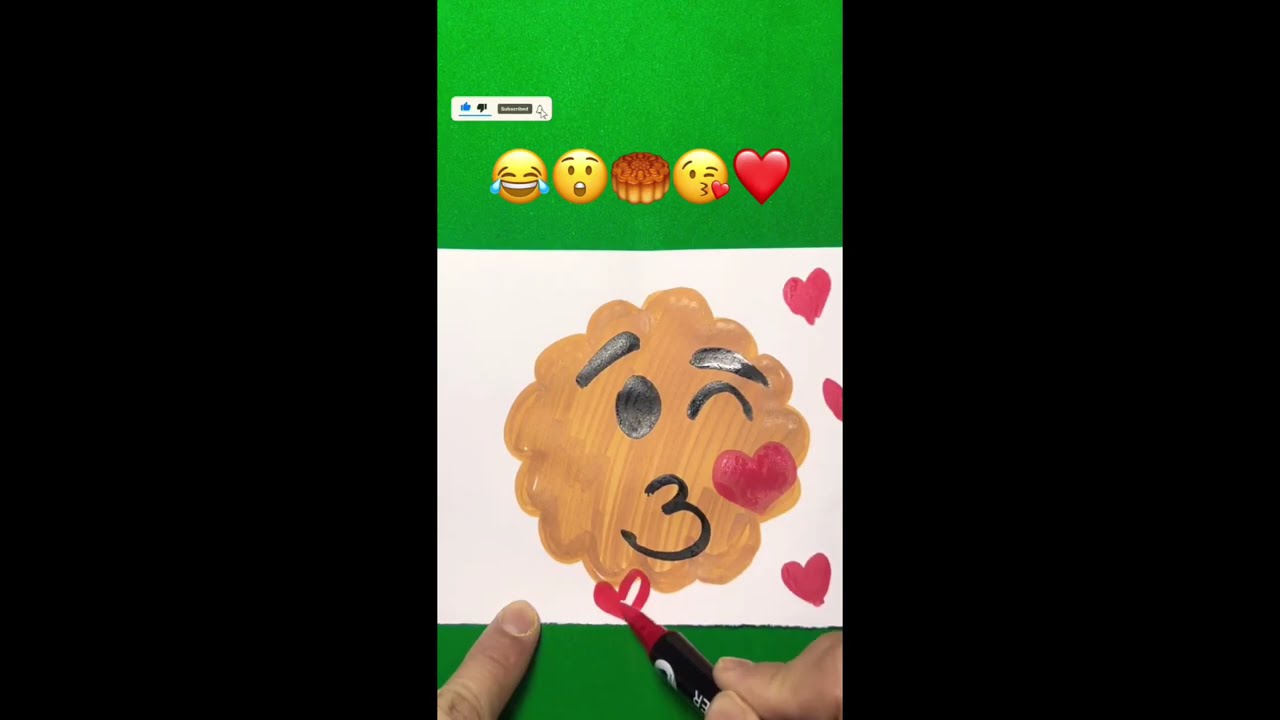 So satisfying #shorts #drawing #art #relaxing #emojis #viral #trending #asmr painting 