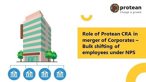 Role of Protean CRA in merger of Corporates - Bulk shifting of employees under NPS