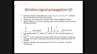Lecture 11 Wireless Physical Layer, Channel, and Capacity