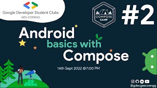 Android Basics With Compose | Compose Camp #2 | GDSC GES-COENGG