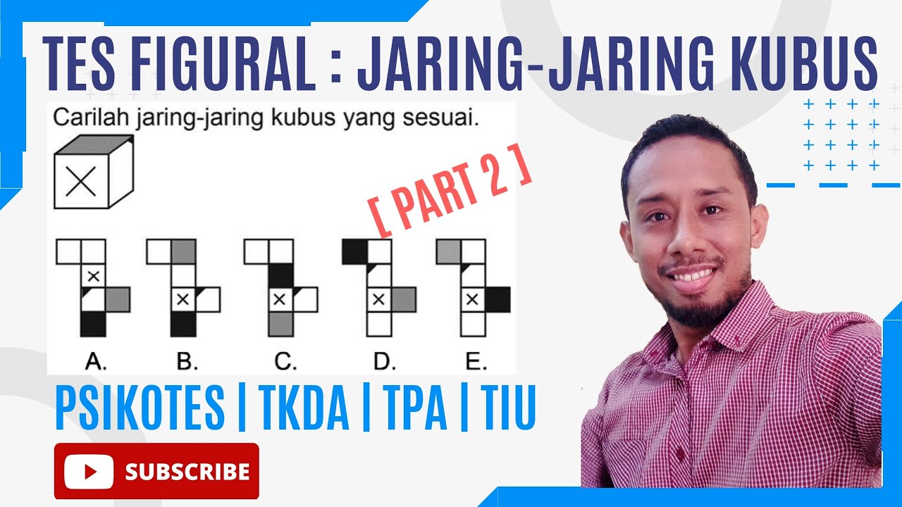 Trik Mudah Tes Figural, Jaring-Jaring Kubus (Part 2) | PSIKOTES, TKDA, TIU, TPA
