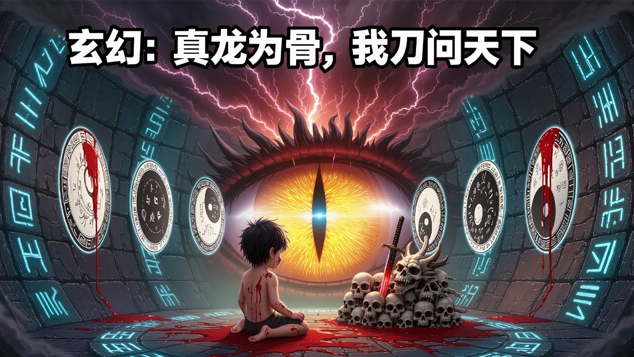 🔥【首播】《玄幻：真龙为骨，我刀问天下》💥第1~359章节：三岁跌入锁龙井，与真龙对峙不落下风，六岁误入阎罗林，直面阴天子。 一柄黑刀，问道整个天下。此方世界，天地人鬼神。 