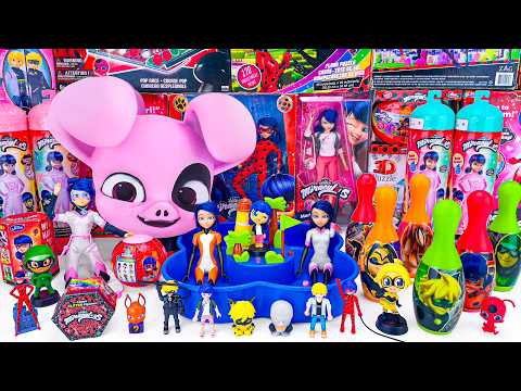 Miraculous Ladybug Toys Collection ASMR Unboxing Review | Miraculous Water Park Slide Pool Toy Set