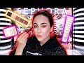 Sephora USA Makeup TRY ON Haul L.A. 🇺🇸 Full Face of First Impressions 🤔 Hatice Schmidt