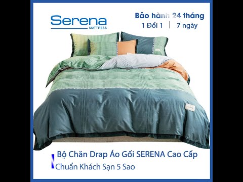 Video Bộ Ga Giường 4 Món Cute Chăn Ga Gối Nệm Cotton Living... - youtube
